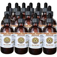 Skullcap Liquid Extract, Organic Skullcap (Scutellaria lateriflora) Tincture, Herbal Supplement, Hawaii Pharm, Made in USA, 15x4 fl.oz