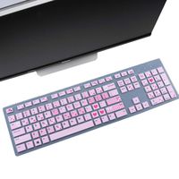 Keyboard Cover Skin Fit Dell KM636 Wireless Keyboard/Dell KB216 Wired Keyboard/Dell Optiplex 5250 3050 3240 5460 7450 7050/Dell Inspiron AIO 3475/3670/3477 All-in one Desktop-Lovly