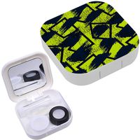 Portable Contact Lens Case Box Travel Kit Mirror + Bottle + Tweezers Container Holder [ Girls Boys ]