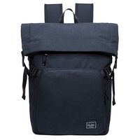 KAUKKO Stylish Oxford Fabric Backpack Travel Rucksack lightweight Hiking Bag Satchel (9BLACK)