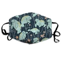 Manatee Dust Mask,Washable and Reusable Cleaning Gardening Outdoor Activities Warm Windproof Mask