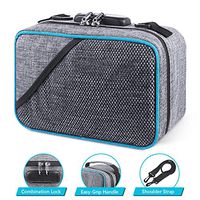Smell Proof Bag with Combination Lock - Locking Stash Bag with Odor Control for Herbs Grinders, Pipes and Smelly Products Travel Storage Case