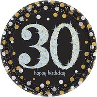 Sparkling Celebration 30 Paper Dessert Plates (24 Count)