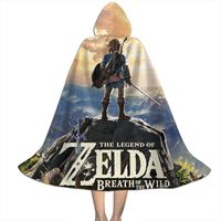 Breath of The Wild Unisex Kids Hooded Cap Cape Cloak Custom Hat Party Props Robe for Christmas Halloween Cosplay Costumes Child Boys Girls