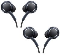 Stereo Headset Mic-Volume, HD Stereo Sound-Titan for Samsung Galaxy S8, S8+, S9, S9+ - 2 Pack-Black