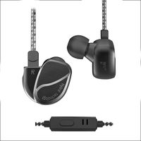 BOEYZ K2 In Ear Monitors,8 Drivers Earphonesb,2BA & 2DD In Ear Monitors Hybrid Earphone with 0.78mm 2 Pin Detachable Cables for 3.5mm IPhone,Ipad and 90% of 3.5mm Android Mobile (3.5mm Black with mic)