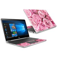 Mightyskins Skin Compatible with Hp Pavilion X360 15.6" (2018) - Pink Roses | Protective, Durable, and Unique Vinyl Decal Wrap Cover | Easy to Apply, Remove, and Change Styles | Made in The USA
