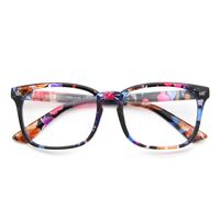 Blue Light Blocking Glasses Anti Eye Strain Minimize Headache UV Blocking Computer Reading Gaming Eyeglasses, Men/Women (Flower)