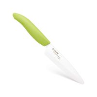 Kyocera Advanced Ceramic Revolution Series 4.5-inch Utility Knife, Green Handle, White Blade
