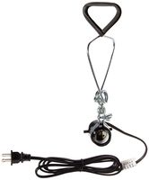 Simple Deluxe HIWKLTCLAMPSOCKETX12 12-Pack 18/2-Gauge Brooder and Heat Clamp Lamp with Bakelite Socket 150 Watt 6 Feet Cord, Black