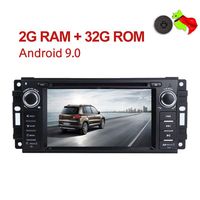 MCWAUTO for Jeep Wrangler JK Dodge Ram Challenger GPS DVD Player Head Unit Android 9.0 Car Stereo Single Din 6.2" 2G RAM+32G ROM Indash Radio with Navigation Bluetooth/Rear Camera