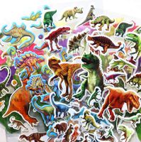 Dinosaur Stickers 3D Puffy Stickers(200+ pcs) Jurassic Dinosaur Tyrannosaurus Rex Stickers 14 Sheets Kids,Craft Scrapbooking for Decorative Sticker Decoration for Calendars, Arts Stickers