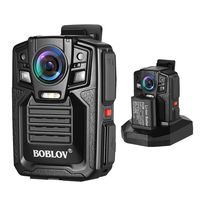 BOBLOV Body Worn Camera 1296P Wearable Cameras Ambarella A7 Built-in 32GB Memory Audio & Video Recorder 170° Wide Angle IR Night Vision with 360° Rotation Clip