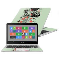 MightySkins Skin Compatible with Asus Chromebook Flip C302CA 12.5" (2016) - Twin Peaks Map | Protective, Durable, and Unique Vinyl Decal wrap Cover | Easy to Apply, Remove | Made in The USA