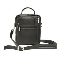 Piel Leather Radio Video Camera Bag, Black, One Size