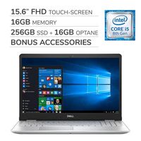 Dell Inspiron 15 5000 2019 Premium 15.6 FHD Touch-Screen Laptop Computer,4-Core Intel i5-8265U 1.60 GHz,16GB RAM, 256GB SSD,Backlit Keyboard,Webcam,Bluetooth,Wi-Fi,HDMI,Win 10 Home, Bonus Accessories