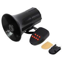 12V 7 Sounds Car Loud Speaker Electronic Warning Siren Motorcycle Security Warning Megaphone Police Fire Horn Alarm