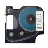 R Molshine 1 Pack Heat-Shrink Tubes Cable Label Compatible for DYMO 18055 Black on White (0.47" 1/2" 12mm), 8.2feet 2.5m