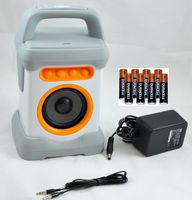 Nexhi Range Bluetooth Wireless Water Resistance Powerful Speaker for Shower, Pool Side with Power Adapter & 8 AA Batteries, 30'