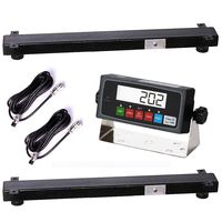 PEC Scales Livestock Weigh Bar (Two Bars Set) 5000x1LB Capacity with PEC-IN202 Indicator Animal Scale for Weighing Cattle/Cow/Pig/Goat/Horse/Alpaca, etc (36″)