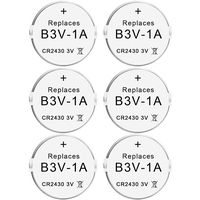Abeden B3V 1A Lithium Replacement Battery Compatible with High Tech Pet Single Electronic Collar Battery for Model MS-4 and MS-5 6 Pack