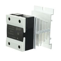 uxcell LSR1-1-340AA 40A AC to AC 90-250VAC to 24-440AC SSR Thermal Compound Solid State Relay + Heat Sink