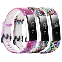 honecumi Floral Replacement Wrist Strap Compatible with Fitbit Alta/Alta HR Pattern Watch Bands Exchange Accessory for Men Women Adjustable Alta HR Band with Metal Clasp-One Size