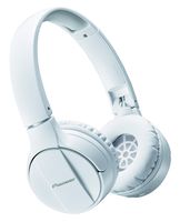 Pioneer Bluetooth Lightweight On Ear Wireless Stereo Headphones, White SE-MJ553BT(W)