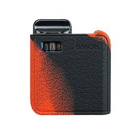 DSC-Mart Texture Case for Smok Mico Mesh Pod 26W AIO System Protective Silicone Rubber Sleeve Cover Shield Wrap (BlackRed)