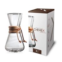 Chemex Pour-Over Glass Coffeemaker - Classic Series - 3-Cup - Exclusive Packaging