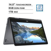 Dell Inspiron 5000 Newest 14 Inch 2-in-1 Touchscreen Laptop - Intel Cores i3-8145U up to 3.9GHz, Intel UHD 620, 8GB DDR4 RAM, 1TB SSD, WiFi, Bluetooth, HDMI, Webcam, Windows 10