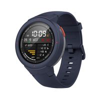 Amazfit Verge Smartwatch with Alexa Built-in, GPS Plus GLONASS All-Day Heart Rate and Activity Tracking, 5-Day Battery Life, Ability to Make and Answer Phone Calls, IP68 Waterproof, A1811 Blue