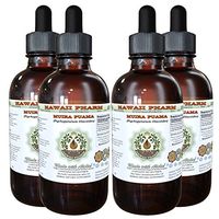 Muira Puama Alcohol-Free Liquid Extract, Organic Muira Puama (Ptychopetalum Olacoides) Glycerite Natural Herbal Supplement, Hawaii Pharm, USA 4x4 oz