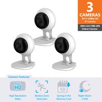 SNH-C6417BN - Samsung Wisenet SmartCam 1080p Full HD Plus Wi-Fi Camera Triple Pack
