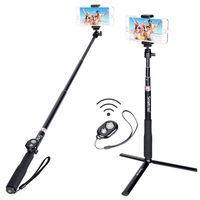 Smatree Bluetooth Selfie Stick Extendable up to 36.6 inch with Wireless Bluetooth Remote Compatible for iPhone X/8/8Plus/7/7Plus/6s/Galaxy S9/S9 Plus/Note 8/S8/GoPro Hero 8/7/6/5