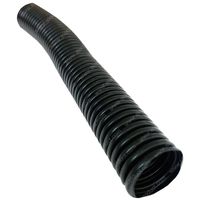 Electriduct 1.5" Polypropylene Non-Slit Wire Loom Corrugated Flexible Conduit - 10 Feet - Black