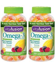 Vitafusion snuKhr Omega 3 Gummies, 120 Count (Pack of 2)