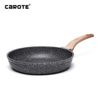 Carote 10-Inch Nonstick Frying Pan Skillet,Stone Cookware Granite Coating from Switzerland,Black...