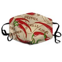 Red Hot Chili Dust Mask,Washable and Reusable Cleaning Gardening Outdoor Activities Warm Windproof Mask