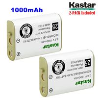 Kastar HHR-P103 Battery (2-Pack), Type 25, NI-MH Rechargeable Battery 3.6V 1000mAh, Replacement for Panasonic HHR-P103 / P-P103, AT&T, GE, Vtech Cordless Phone (Detail Models in The Description)