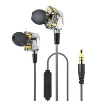 Earphone, Earbuds, Noise Isolating, Stereo Microphone Headphone,Music Headset with microphone and volume control for Phones, Speakers, Ipad, Computers and Gym Running Workout