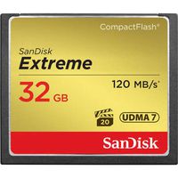 Sandisk Sdcfxs-032G-A46 Extreme 32 Gb Compactflash (Cf) Card - 120 Mbps Read - 60 Mbps Write - 1 Card (Sandisk SDCFXS-032G-A46)