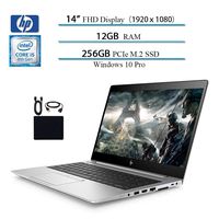 2019 Newest HP. EliteBook 840 G6 14" FHD Notebook Business Laptop, 8th Gen Intel 4-Core i5-8265U up to 3.9GHz, 12GB RAM 256GB PCIe SSD, Fingerprint, Backlit Keyboard, Wins 10 Pro W/Accessories