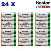 Kastar AA (24-Pack) Ni-MH 2700mAh Super High-Capacity Rechargeable Batteries Pre-Charged.