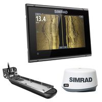 Simrad GO7 XSR Multifunction Display, Active Imaging 3-in-1 Transducer, 3G Radar, Navionics+ USA/Canada
