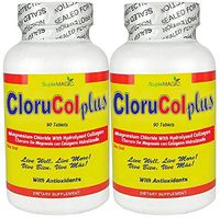 Magnesium Chloride and 500 mg of Hydrolyzed Collagen - Pack of 2 - Dietary Supplement Tablets