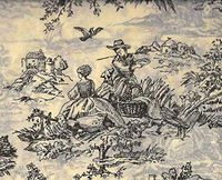 Black French Toile On Light Tan Gift Wrapping Tissue Paper for Art DIY Crafts in Bulk # 525~10 Large Sheets Size 20" x 30"