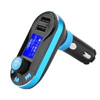 Eboxer Car FM Transmitter,360 Degrees Free Spin Wireless Dual USB Port Bluetooth MP3 FM Transmitter with Remote Control.