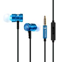 Del-Digital Sades-SA609 3.5mm Wired Earphone in-Ear Earbud Headphone Stereo Headset with Microphone Noise Isolating Cancelling for Phones iPhones Tablets iPod MP3/4 Players Ipad Laptop PC Games
