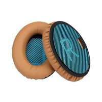 GBSELL 1 Pair Replace Ear Pads Cushions Leather for Bose QuietComfort QC35 Headphones (Brown)